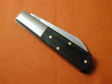 New York Knife Co Smooth Ebony Wood Barlow Knife By Cooper Cutlery Matteawan M1506E USA Made 