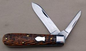 Ivoryman's Schrade CutCo 2-Blade Barehead Jack, 3.375" In Excellent Condition (CV)