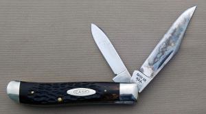 Ivoryman's Case Mini-Trapper With 2 Dots 1978 Era #6207, 3.500" In Excellent Condition (GV)