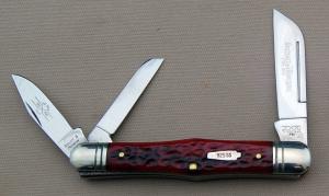Ivoryman's Schatt & Morgan 3-Blade Carpenters Whittler #925SS, 3.500" In Near Mint Condition (CJ)