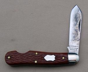 Ivoryman's GEC Tidioute Reverse Dog Leg Whittler #562123EO, 3.500" In Excellent Condition (BL)