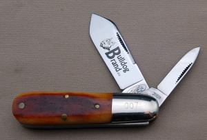 Ivoryman's Bulldog Brand 2-Blade Barlow, SFA By GEC In 2009, 3.000" In Near Mint Condition (EJ)
