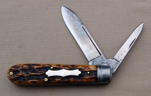 Ivoryman's Challenge Cutlery 2-Blade Barehead Jack, 3.500" In Excellent Condition (AJ)