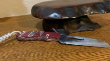 Hand Made Carbon Steel Sailors Rigging Knife w/Shackle Wrench & Lanyard