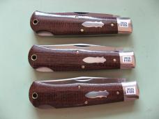 GREAT EASTERN TIDIOUTE 421125LB MISSOURI TRAPPER LOCKBACK BROWN BURLAP MICARTA $185.00 EACH