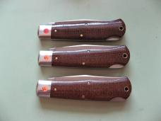GREAT EASTERN TIDIOUTE 421125LB MISSOURI TRAPPER LOCKBACK BROWN BURLAP MICARTA $185.00 EACH