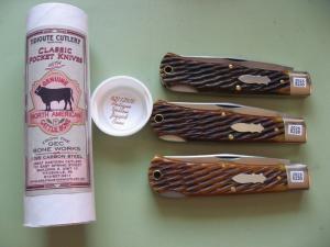 GREAT EASTERN TIDIOUTE 421125LB MISSOURI TRAPPER LOCKBACK ANTIQUE YELLOW JIGGED BONE $230 EACH