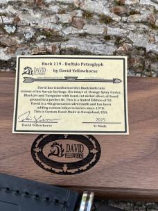 BUCK 112 ** DAVID YELLOWHORSE CUSTOM F-16 FIGHTING FALCON W/DISPLAY STAND