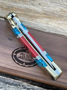 BUCK 112 ** DAVID YELLOWHORSE CUSTOM F-16 FIGHTING FALCON W/DISPLAY STAND