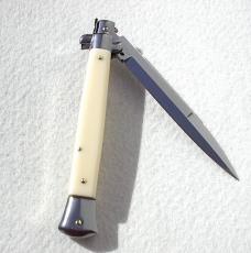 NEW FRANK BELTRAME 11" BAYONET BLADE ACRYLIC IVORY ITALIAN STILETTO - LAST ONE