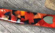 Fight’n Rooster Melon Tester / Fruit Knife - Germany Red Derby / Heart Shield