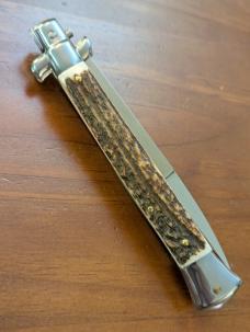 FRANK BELTRAME 28CM-11" BAYONET BLADE STILETTO STAG HORN...NEW 