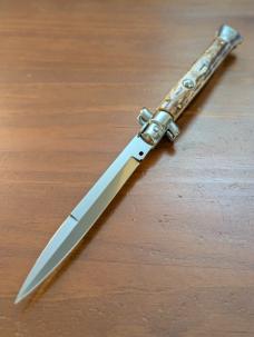 FRANK BELTRAME 28CM-11" BAYONET BLADE STILETTO STAG HORN...NEW 
