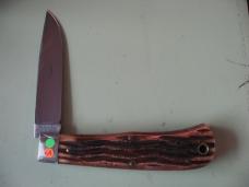 GREAT EASTERN TIDIOUTE 235111T JUMBO TRAPPER BURNT GRIZZLY CUT BONE #25 OF 25