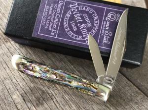 Queen Cutlery Titusville, PA - Reverse Peanut #14 Abalone