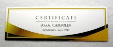 NEW AGA CAMPOLIN 11" ( BLACK WIDOW ) BLACK HORN WITH MOTHER OF PEARL INLAYS 5MM BLADE MANIAGO ITALY