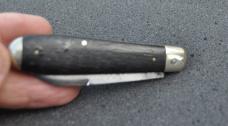 J.Wiss & Son Newark NJ 2 Blade Folder 3 1/2" Closed Made After 1880 Tight Loud Snap Both Blades