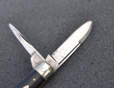 J.Wiss & Son Newark NJ 2 Blade Folder 3 1/2" Closed Made After 1880 Tight Loud Snap Both Blades