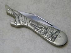 NCCO "Drink Nehi 5 Cent Quality Beverages" Metal Lady Leg  Knife