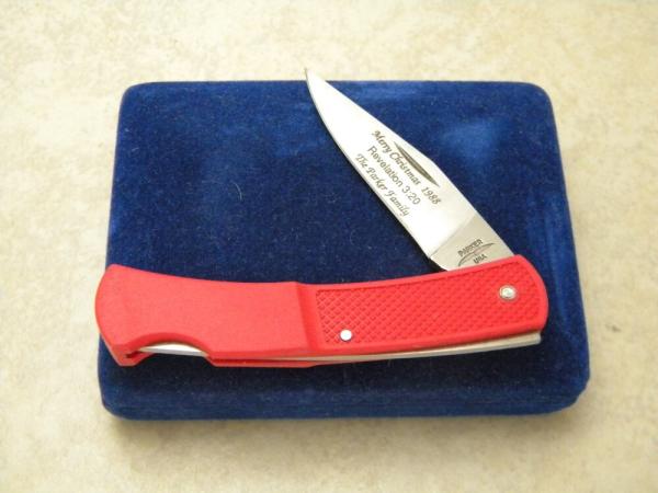 Parker Cut Co 20th Anniv. "Merry Christmas 1988" Lockback Knife NIB