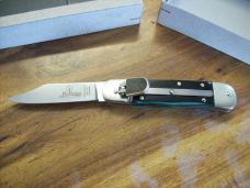 Hubertus Knife Solingen, Germany Small 08 Rare Green Smooth Bone 5 3/4 " Open Lilyput NIB