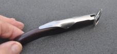 Okapi 3 Star 5 1/2" ClosFolder Wood Handle Ratchet Open Ring Pull To Close Looks Unused Factory Edge