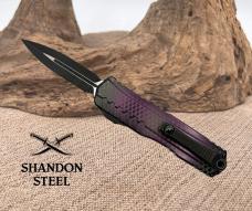 Microtech Cypher® II D/E Signature Series Purple X-51 Standard 1242-1PUX51S