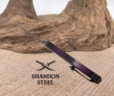 Microtech Cypher® II D/E Signature Series Purple X-51 Standard 1242-1PUX51S