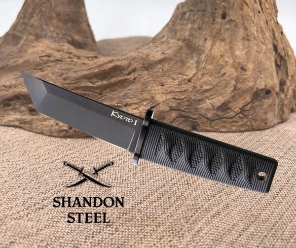 Cold Steel Kyoto II Fixed Knife Tanto Point Blade Kray-Ex Handle CS17DBBKBK NIB