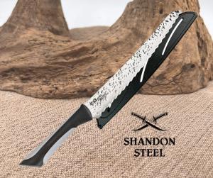 Kai USA Luna Bread Black amp Gray Hammered Finish Stainless Kitchen Knife 7062
