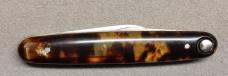 Press Button Knife Co Double Blade Tortoise Celluloid