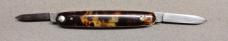Press Button Knife Co Double Blade Tortoise Celluloid