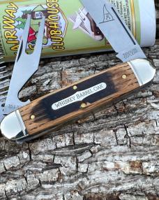 GEC TIDIOUTE ** 351325 FAIRWAY & CLUBHOUSE DISTRESSED WHISKEY BARREL OAK GOLF TOOL KNIFE