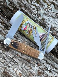 GEC TIDIOUTE ** 351325 FAIRWAY & CLUBHOUSE DISTRESSED WHISKEY BARREL OAK GOLF TOOL KNIFE