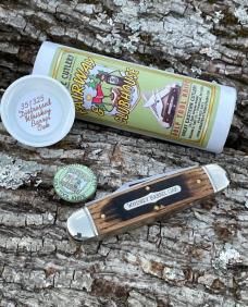 GEC TIDIOUTE ** 351325 FAIRWAY & CLUBHOUSE DISTRESSED WHISKEY BARREL OAK GOLF TOOL KNIFE