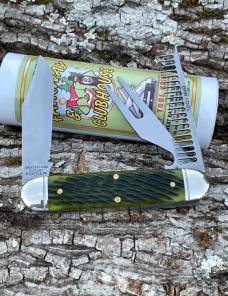GEC TIDIOUTE ** 351325 FAIRWAY & CLUBHOUSE GREEN JIGGED BONE GOLF TOOL KNIFE