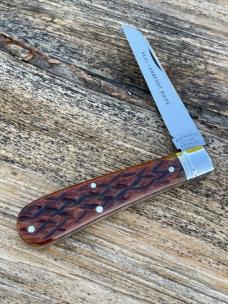 GEC ** SFO 93 REAL LAMBFOOT CHESTNUT FLAT CAP JIGGED BONE CAMPAGNA WAYNORTH KNIFE