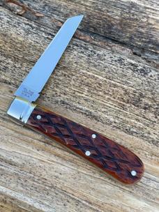 GEC ** SFO 93 REAL LAMBFOOT CHESTNUT FLAT CAP JIGGED BONE CAMPAGNA WAYNORTH KNIFE