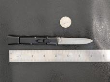 Vintage EdgeCo Rostfrei OTF Knife, Black