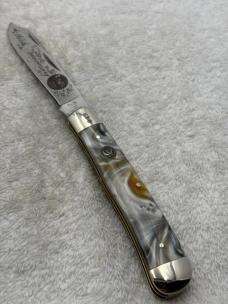 Hen & Rooster 2 Blade Trapper Ltd Ed #044 on Bolster 165th Anniversary Commemorative