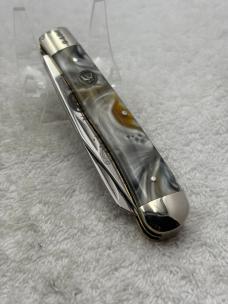 Hen & Rooster 2 Blade Trapper Ltd Ed #044 on Bolster 165th Anniversary Commemorative