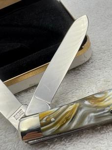 Hen & Rooster 2 Blade Trapper Ltd Ed #044 on Bolster 165th Anniversary Commemorative