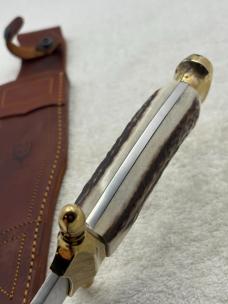 Muela Alamo Bowie With Sheath Made In Spain Stag Handles