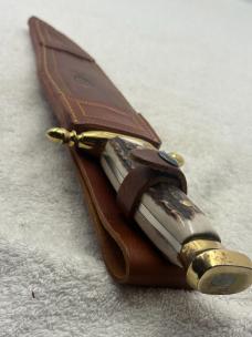 Muela Alamo Bowie With Sheath Made In Spain Stag Handles