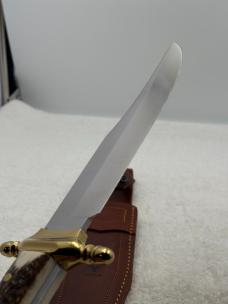 Muela Alamo Bowie With Sheath Made In Spain Stag Handles