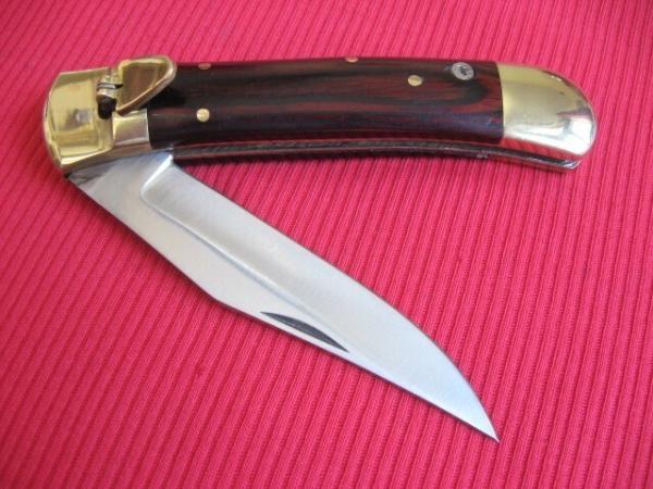 Vintage Folding Hunter Leverlock Switchblade Knife - New Old Stock!