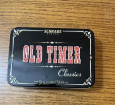VINTAGE SCHRADE USA LTD OLD TIMER CLASSICS POCKET KNIFE, PIN & TIN BOX