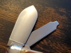 Great Eastern Cutlery Tidioute #452112 LT STL Lumber Jack Knife, Frontier Bone, Unused