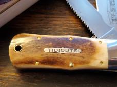 Great Eastern Cutlery Tidioute #452112 LT STL Lumber Jack Knife, Frontier Bone, Unused