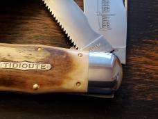 Great Eastern Cutlery Tidioute #452112 LT STL Lumber Jack Knife, Frontier Bone, Unused